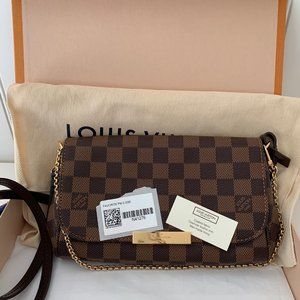 LOUIS VUITTON Damier Ebene Favorite PM